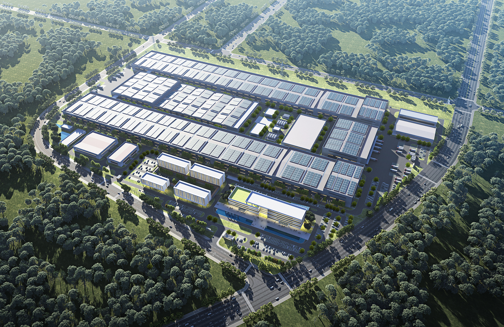 桐廬年產(chǎn)能12GWh動力電池廠房